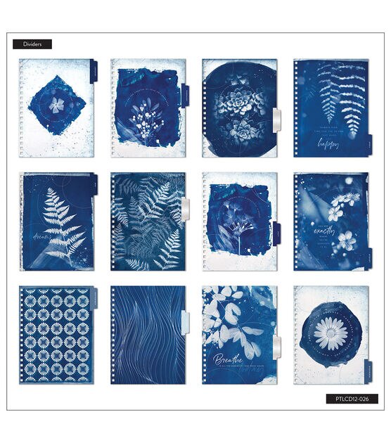 Happy Planner Classic 2023 Cyanotype Dashboard 12 Month Planner, , hi-res, image 3