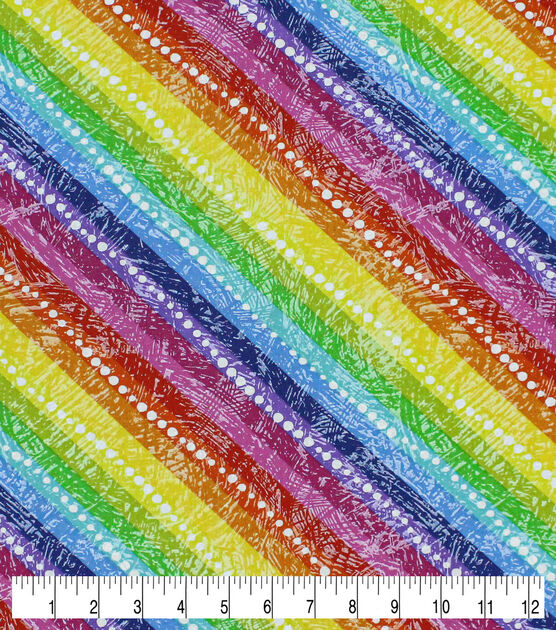 Bright Bias Stripes & Dots Quilt Cotton Fabric by Keepsake Calico, , hi-res, image 3