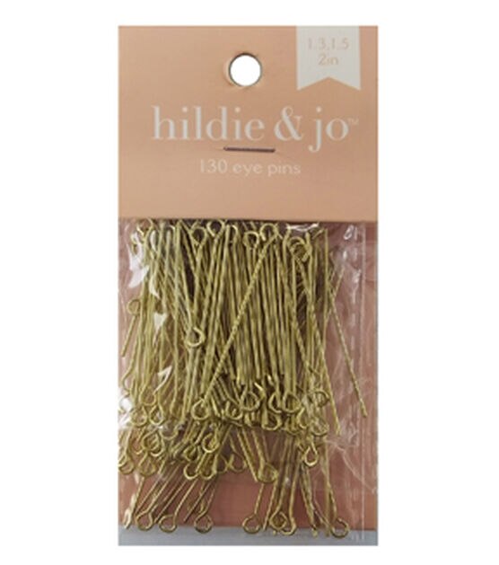 132pk Gold Metal Eye Pins by hildie & jo