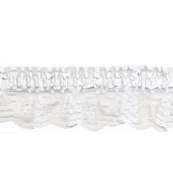 Simplicity Elastic Lace Garter Trim 2.38'', , hi-res, image 2