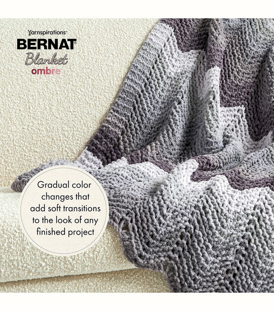 Bernat Blanket Ombre 220yds Super Bulky Polyester Yarn, , hi-res, image 6