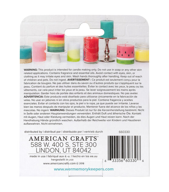 We R Memory Keepers 3 pk Wick Garden Breeze Candle Making Scents, , hi-res, image 2