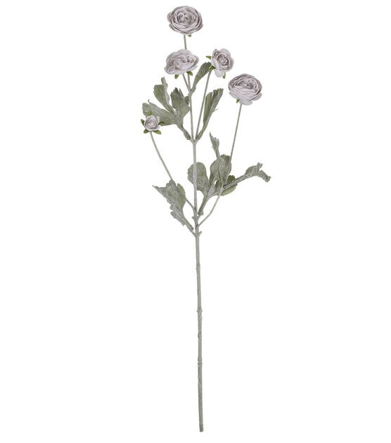 27" Gray Ranunculus Stem by Bloom Room