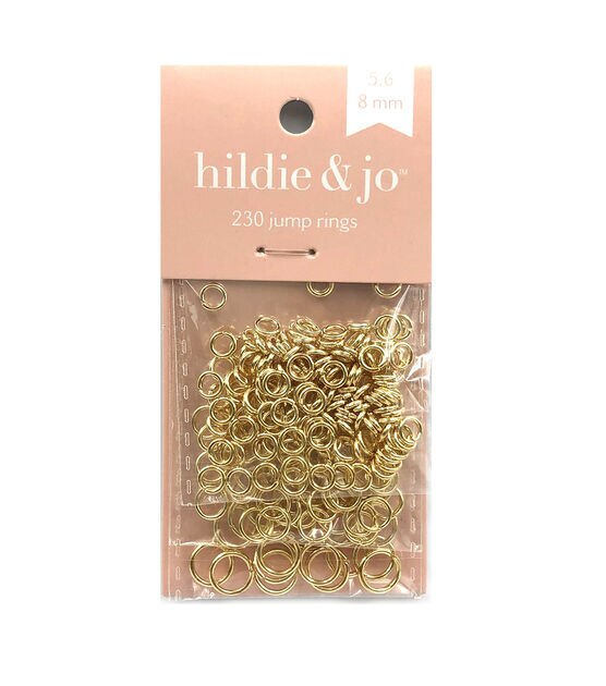 230ct Gold Jump Rings by hildie & jo