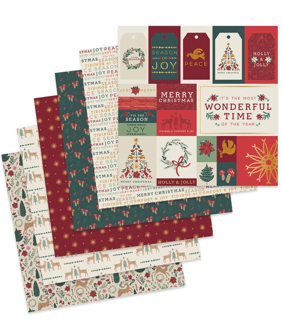 12" x 12" Christmas 36 Sheet New Traditions Paper Pack by Park Lane, , hi-res, image 3
