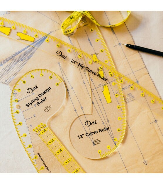 Dritz 12" Curve Ruler with How-To Illustrations, , hi-res, image 3