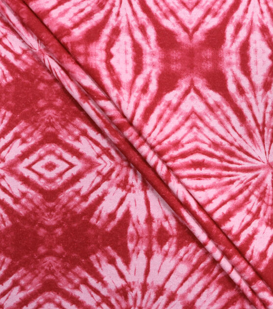 Hot Pink Tie dye Super Snuggle Flannel Fabric, , hi-res, image 2