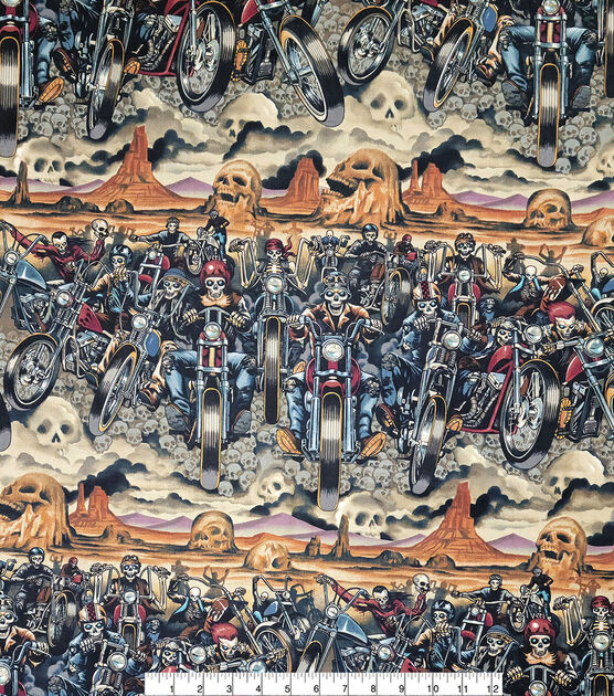 Alexander Henry Riders On The Storm Novelty Cotton Fabric, , hi-res, image 2