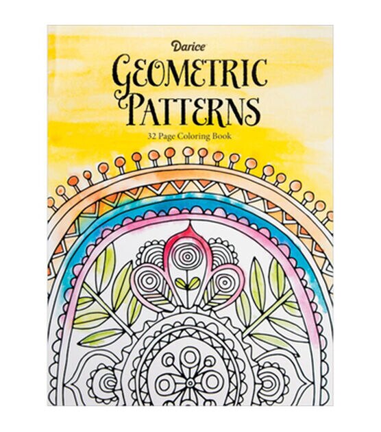 Adult Coloring Book Darice Geometric Patterns