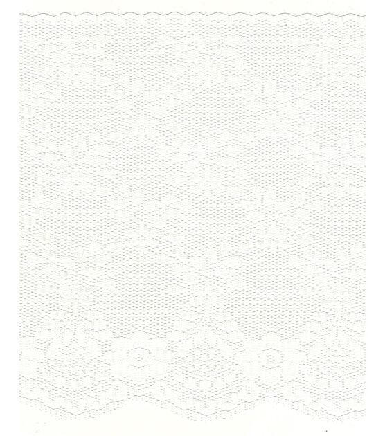 Simplicity Flat Fancy Lace Trim 7'' White, , hi-res, image 2