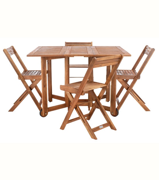 Safavieh 4pc Natural Arvin Outdoor Table & Chair Set