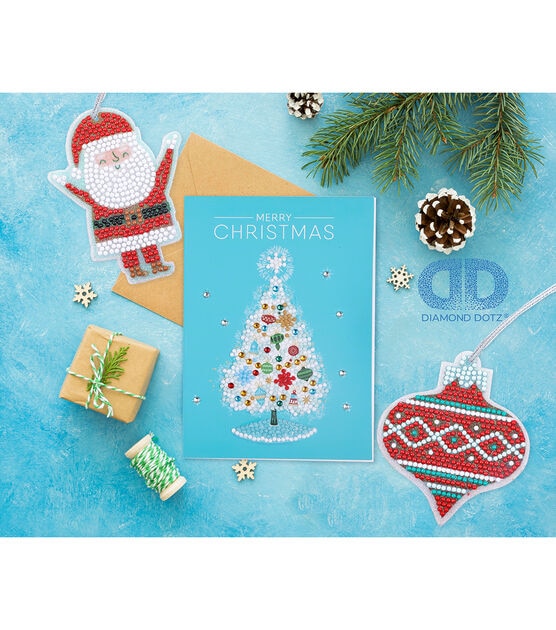 Diamond Dotz Merry Christmas Tree Card Diamond Painting 