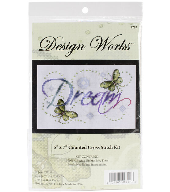 Design Works 7" x 5" Dream Counted Cross Stitch Kit