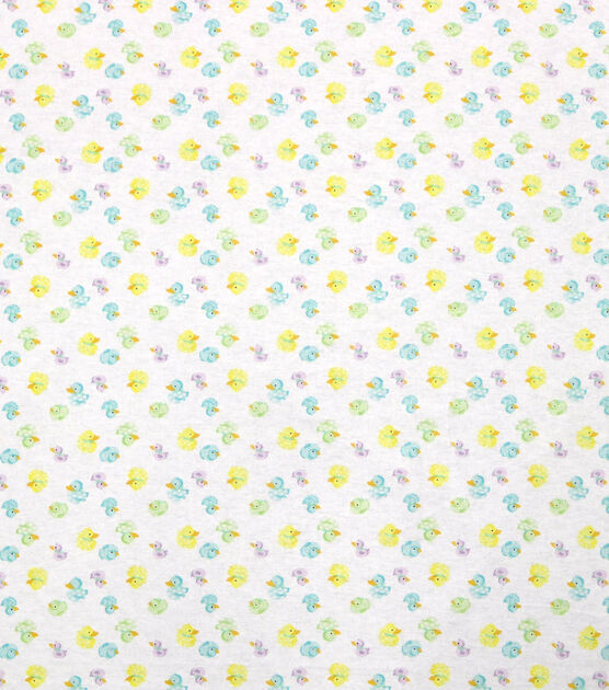 Multicolor Rubber Ducks Super Snuggle Flannel Fabric, , hi-res, image 2