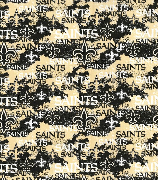 Fabric Traditions New Orleans Saints Cotton Fabric Distressed, , hi-res, image 2