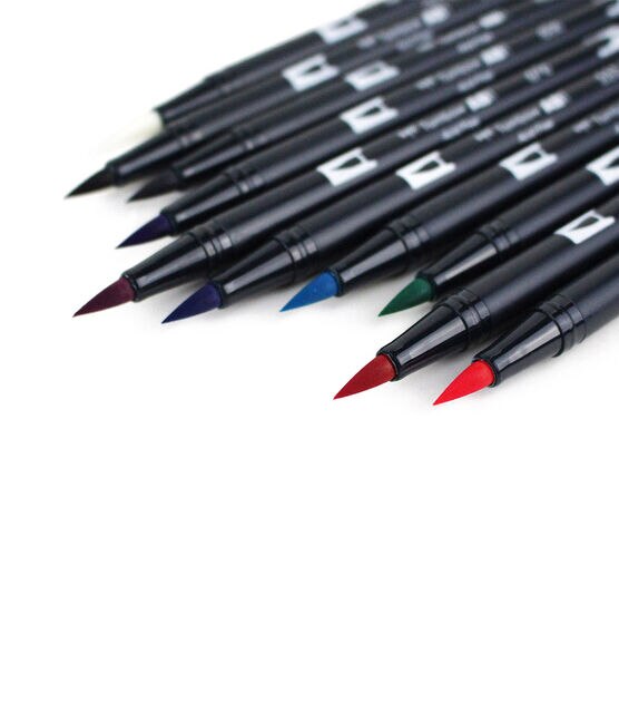 Tombow Dual Brush Pen Set, Grayscale, 10PK - John Neal Books