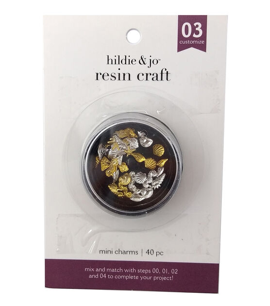 120pc Silver & Gold Metal Resin Sea Charms by hildie & jo