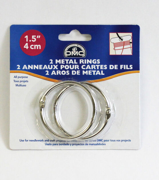 Metal Rings 1-1/2" 2 Pkg