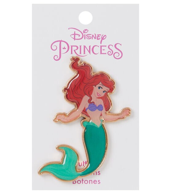 Blumenthal Lansing 2" Multicolor Disney Princess Ariel Shank Button