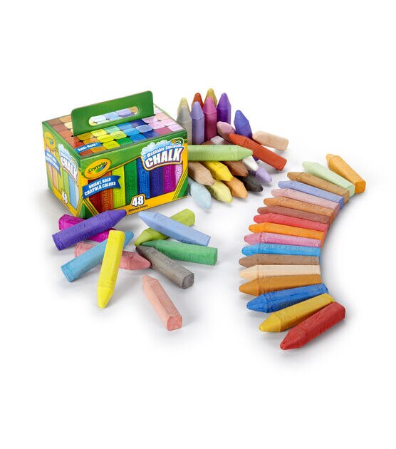 Crayola 48ct Washable Sidewalk Chalk Sticks, , hi-res, image 2