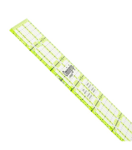 Omnigrip Neon Rectangle Ruler, 4" x 14", , hi-res, image 3