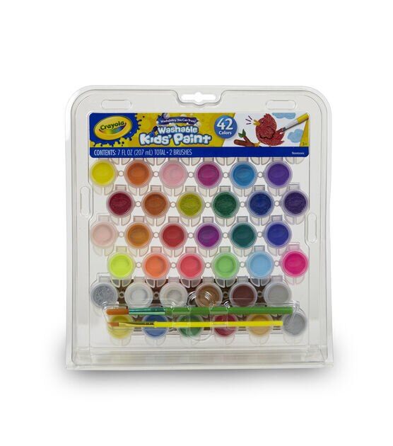 Crayola 42ct Washable Kids Paint Pot Kit