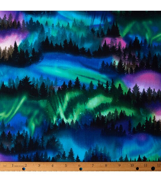 Northern Lights Novelty Cotton Fabric, , hi-res, image 2