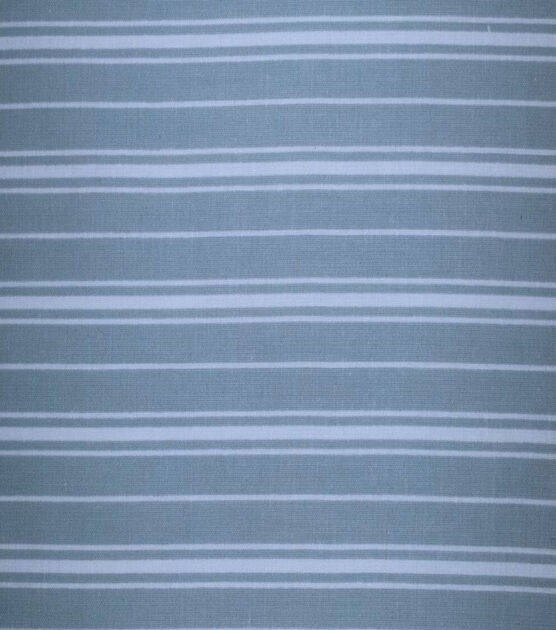 CLEARANCE Blue Rose Gold Green Stripe Cotton Quilting Fabric 32 inches  only