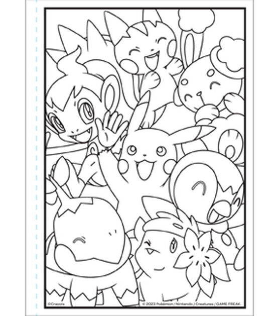 Crayola 96 Sheet Pokemon Coloring Book With Stickers, , hi-res, image 4
