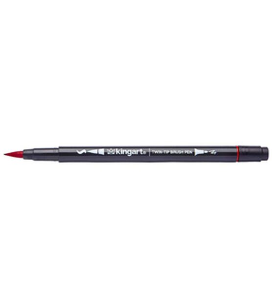 KINGART Dual Tip Brush Pen Art Markers Set of 48 Unique Colors, , hi-res, image 7