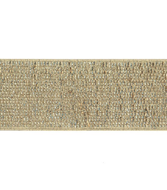 Simplicity Foiled Belt Trim 2.38'' Gold Stripes, , hi-res, image 2