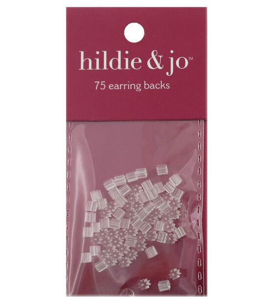 75ct Clear Plastic Earring Backs by hildie & jo