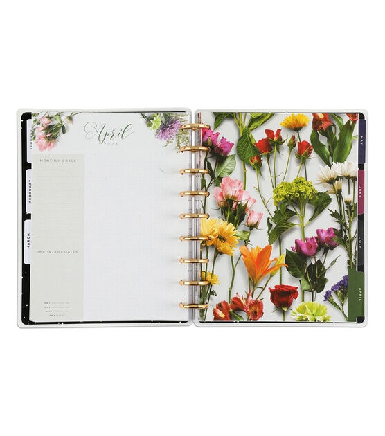 Happy Planner 2023 Beautiful Blooms Classic Deluxe 12 Month Planner, , hi-res, image 5