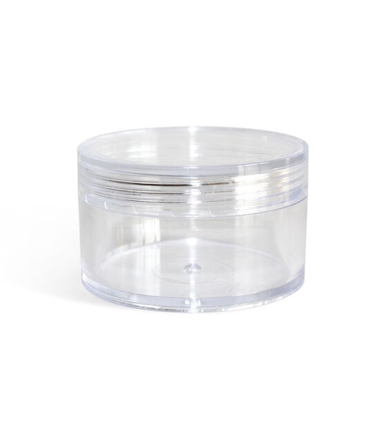 2" Clear Round Plastic Containers With Suction Lids 4pk, , hi-res, image 2
