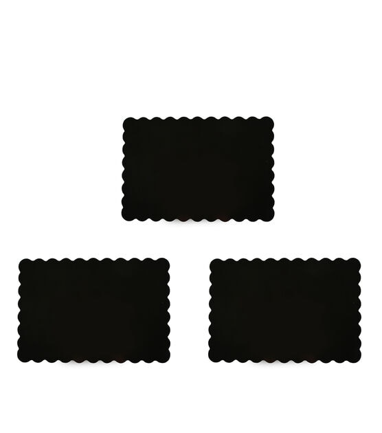 13" x 19" Black Scalloped Edge Cake Boards 3pk by STIR, , hi-res, image 4