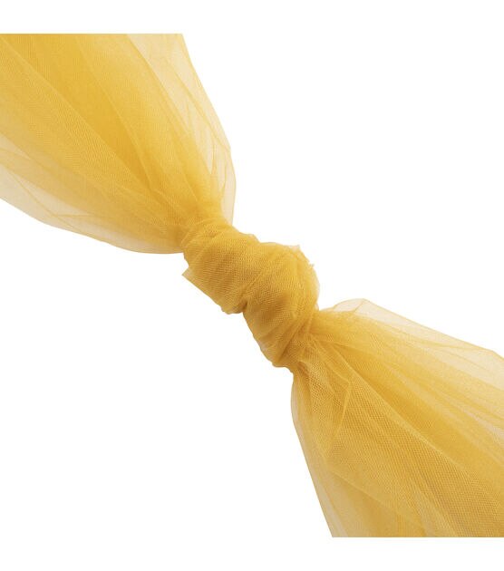 Bright Gold Shiny Tulle Fabric, , hi-res, image 3