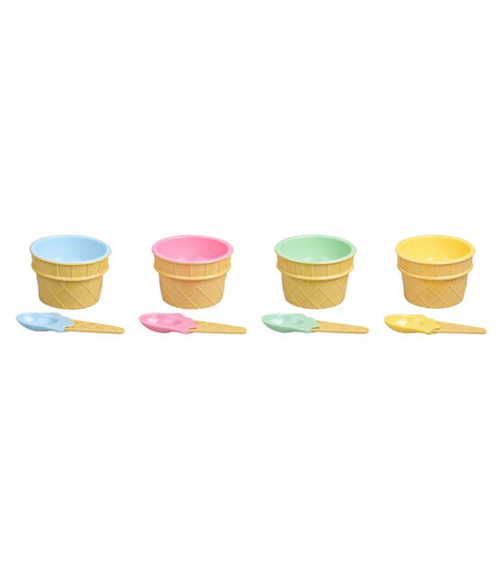 5" Summer Reusable Ice Cream Cups 8ct by STIR, , hi-res, image 6