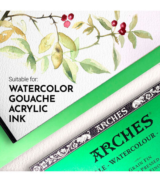Arches 8" x 10" Watercolor Paper, 20 Sheets, , hi-res, image 4