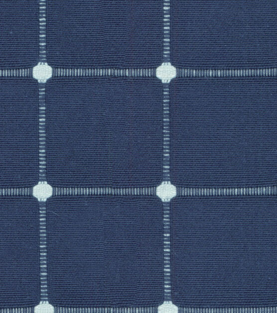 Waverly Upholstery Fabric 13x13" Swatch Geo Metrics Indigo, , hi-res, image 3