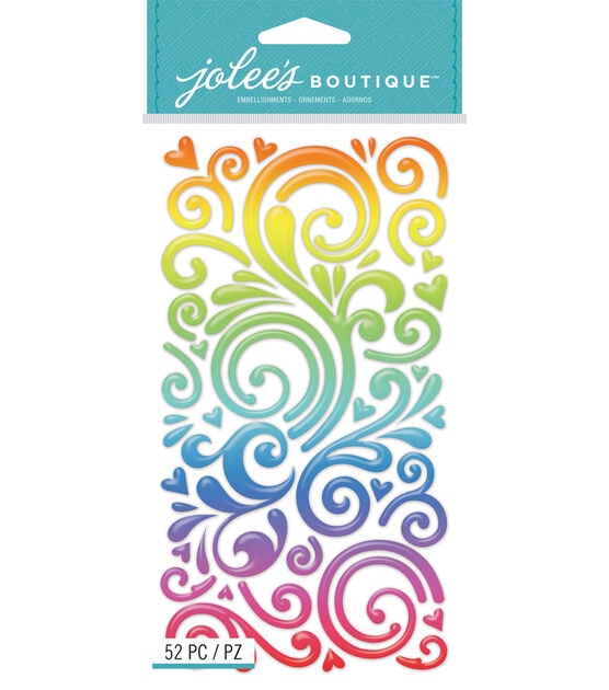 Rainbow Swirls Stickers