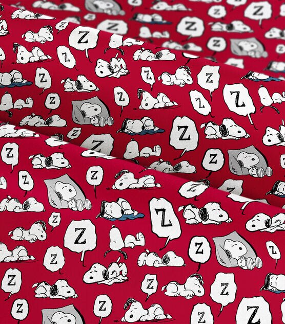 Peanuts Flannel Fabric Sleepy Snoopy, , hi-res, image 3