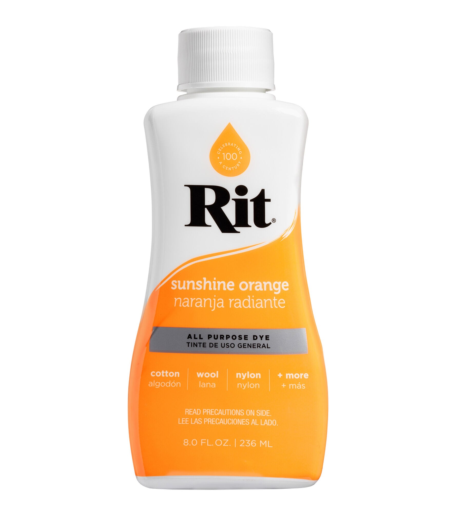 Rit 8oz All Purpose Liquid Fabric Dye, Sunshine Orange, hi-res