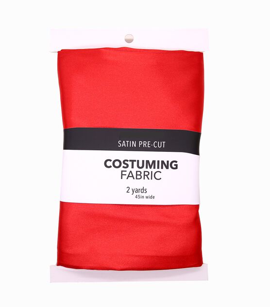 Halloween Satin Red Costume Fabric 2yd
