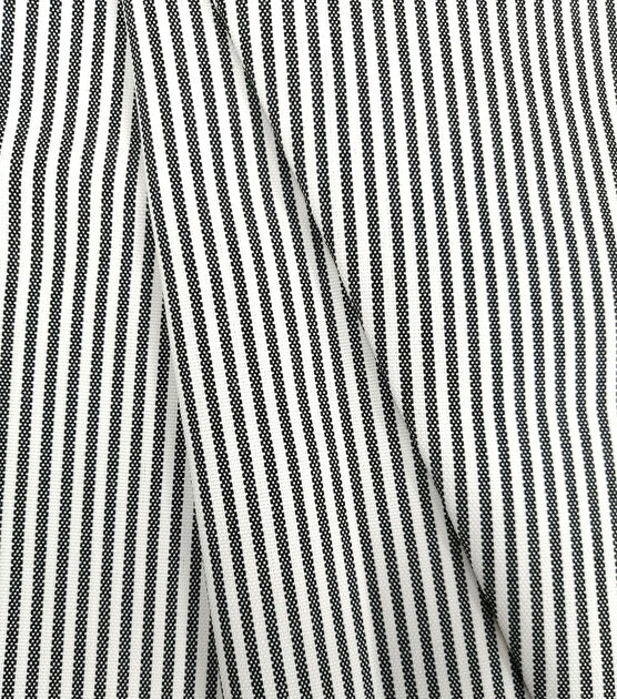 Grey Railroad Stripe Woven Fabric | JOANN