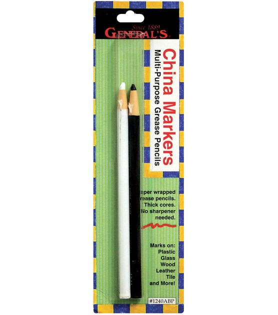 Adorama Grease Pencil, China Marker, in Black PL64507 - Adorama