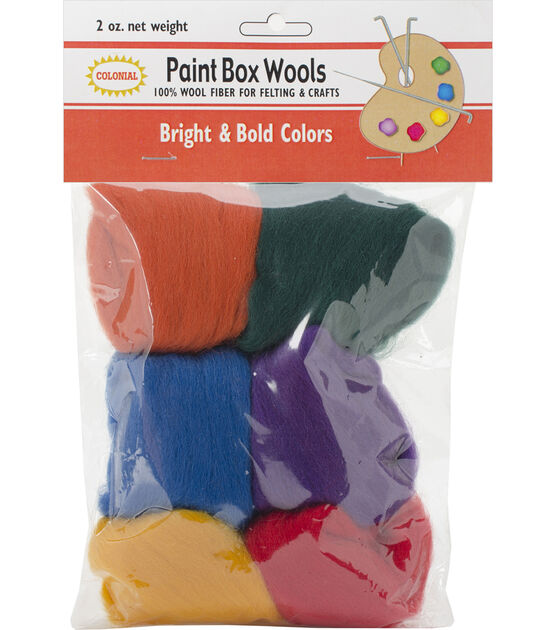 Colonial 6pk Bright & Bold Paint Box Wools