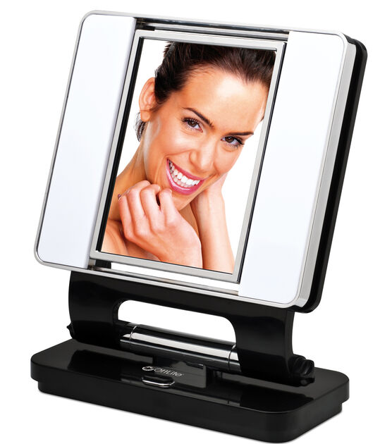 OttLite Lighting 26 W Natural Makeup Mirror Black, , hi-res, image 2