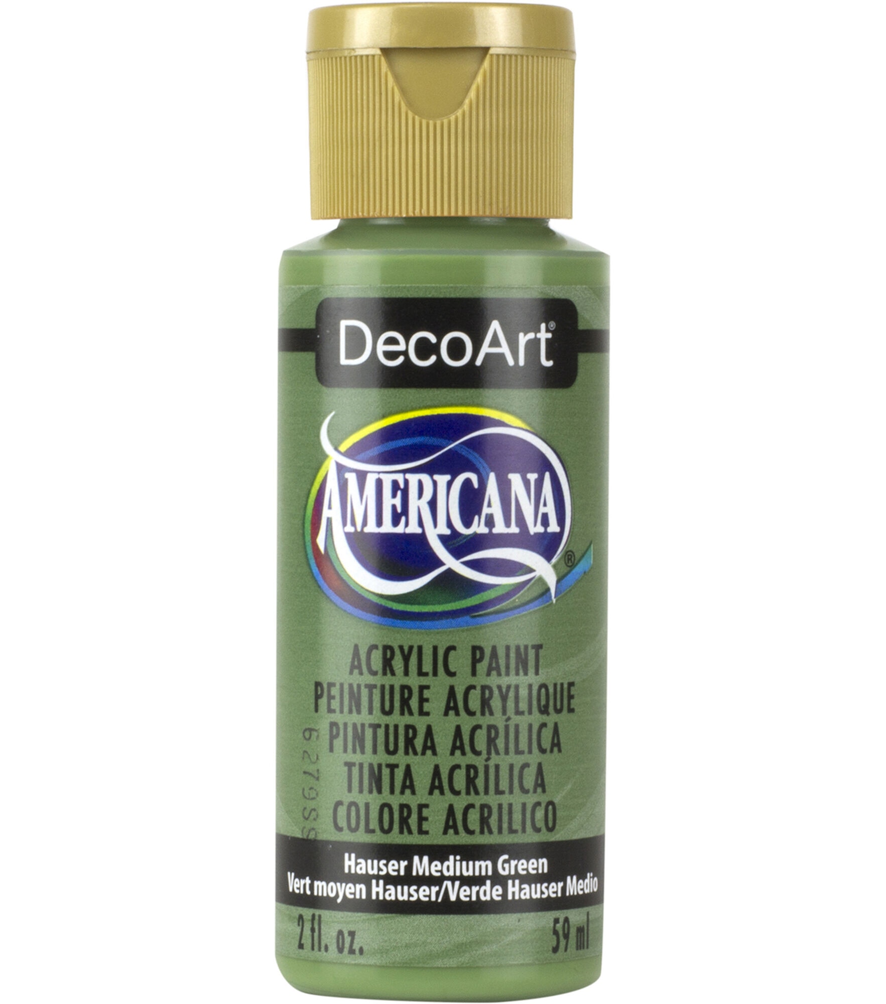 DecoArt Americana Acrylic 2oz Paint, Hauser Medium Green, hi-res