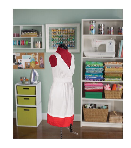 SINGER Small Medium Adjustable Dress Form Red, , hi-res, image 2