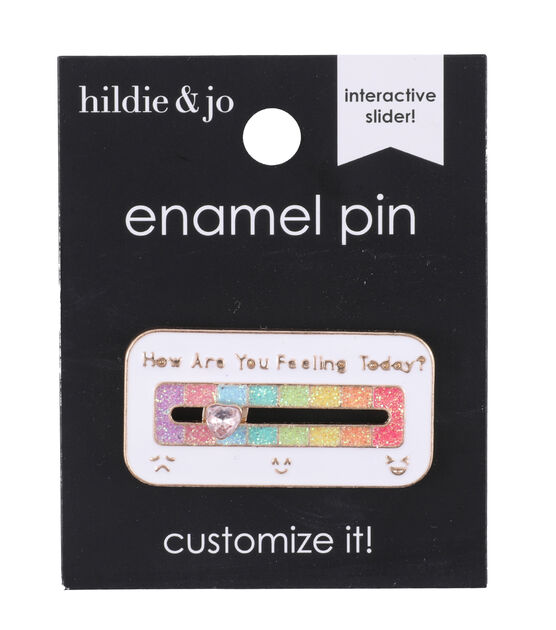 1.5" Feeling Slide Enamel Pin by hildie & jo